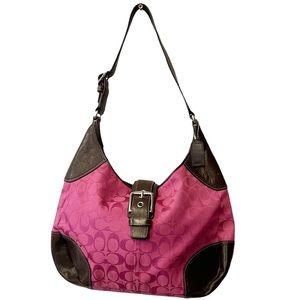 Hot Pink Coach Signature Purse